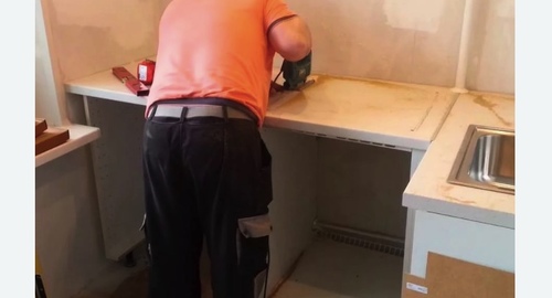 Сборка кухонного гарнитура. Югорск